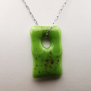 Pendentif Vert Rougeoyant
