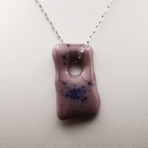 Pendentif Violet Bleuté