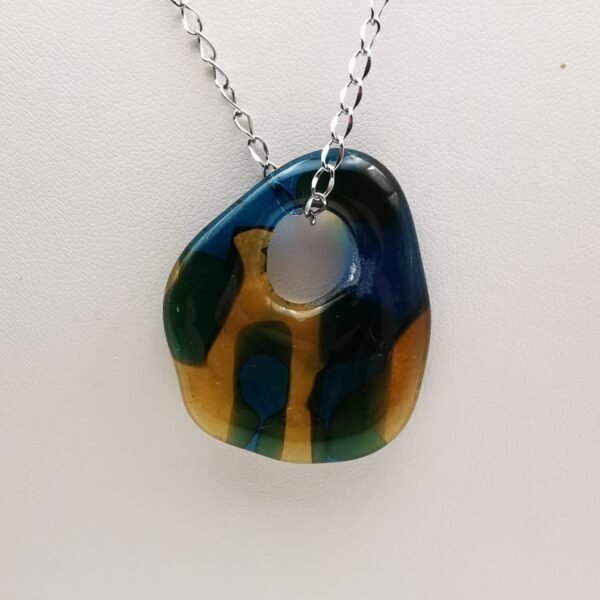 Pendentif Jaune et bleu