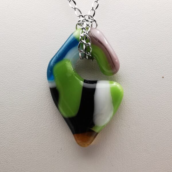 Pendentif losange Multicolore
