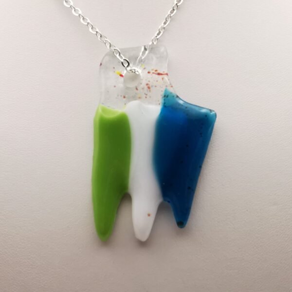 Pendentif pics coloré